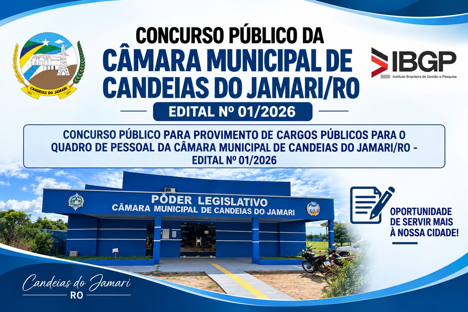 Concurso da Câmara Municipal de Candeias do Jamari